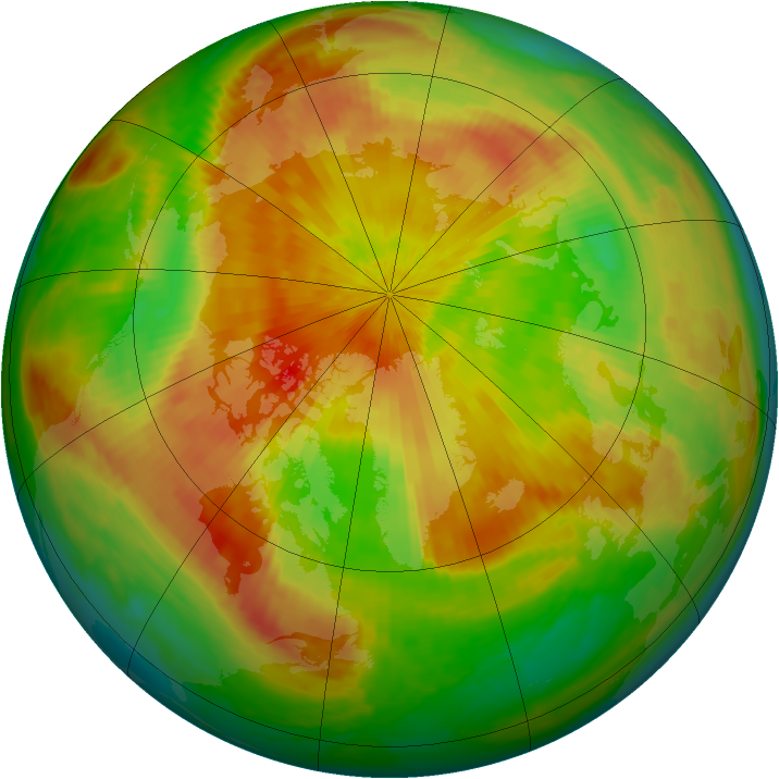 Arctic ozone map for 27 April 2002